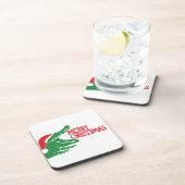 Dessous de verre de liège de noël d'Alligator (Côté Droit)