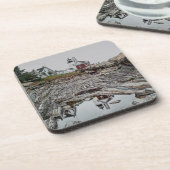 Dessous de verre de liège de phare de point de (Côté gauche)