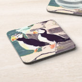 Dessous de verre de liège de Puffin (Côté gauche)