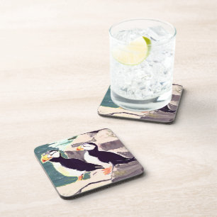 Dessous de verre de liège de Puffin