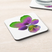 Dessous de verre de liège de purple et vert (Côté gauche)
