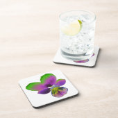Dessous de verre de liège de purple et vert (Côté Droit)