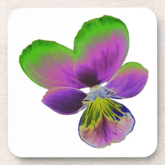Dessous de verre de liège de purple et vert (Devant)