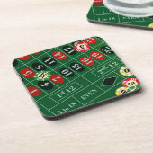 Dessous de verre de liège de roulette (Côté gauche)