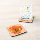 Dessous de verre de liège de Tulipe orange (Côté Droit)