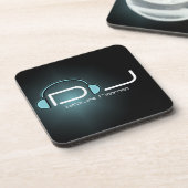 Dessous de verre de liège d'écouteur du DJ (Côté gauche)