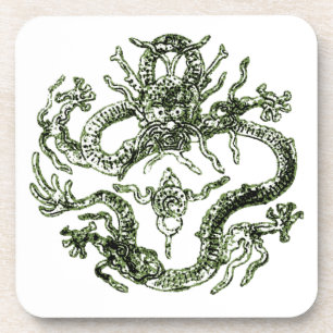 Dessous de verre de liège Dragon Vert
