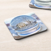 Dessous de verre de liège du Globe des Snowflake (Côté gauche)