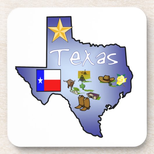 Dessous de verre de liège du Texas (Devant)