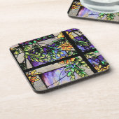 Dessous de verre de liège en verre souillé de (Côté gauche)