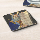 dessous de verre de liège "Moïse et les dix comman (Côté gauche)