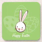 Dessous de verre de liège personnalisés de Pâques  (Devant)