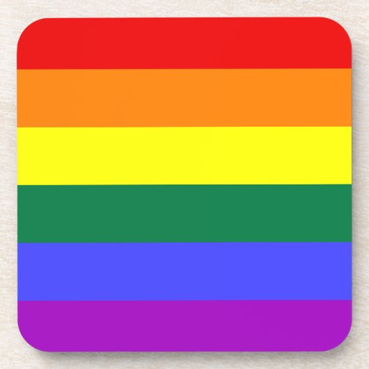 Dessous de verre de liège Rainbow Pride (Devant)