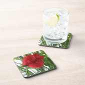 Dessous de verre de liège Red Carnation (Côté Droit)