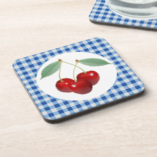 Dessous de verre de liège Retro Cherries