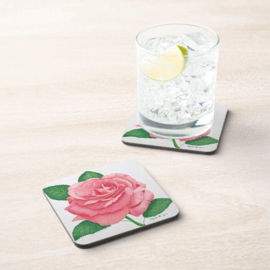 Dessous de verre de liège rose passion (Côté Droit)