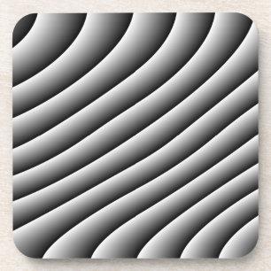 Dessous de verre de liège vintage Wavy Lines