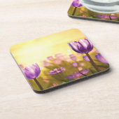 Dessous de verre de liège violet Jubilee (Côté gauche)