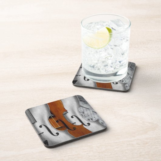 Dessous de verre de liège violons (Côté Droit)