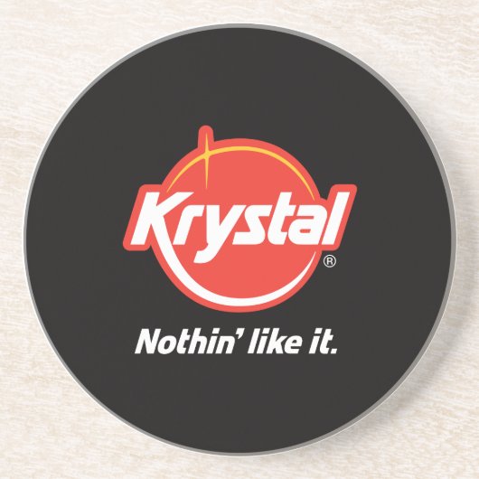 Dessous de verre de logo de Krystal (Devant)