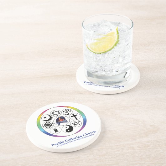 Dessous de verre de logo de PUC (Côté)