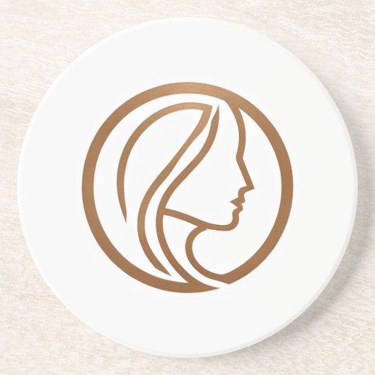 Dessous de verre de logo Elegant Woman (Devant)