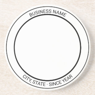 Dessous de verre de logo personnalisé : présentati