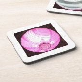 Dessous de verre de luminescence rose doux (Côté gauche)