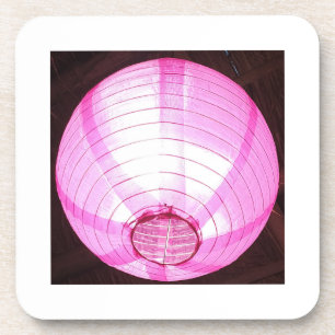 Dessous de verre de luminescence rose doux