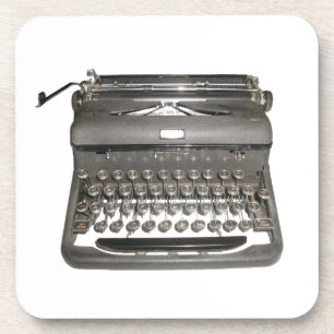 Dessous de verre de machine à écrire manuel