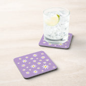 Dessous de verre de marguerite violet (Côté Droit)