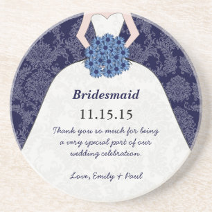 Dessous de verre de Mariage de Bridesmaid de la Ma