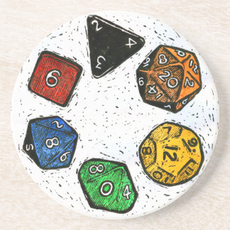 dessous de verre de matrices de jeu de Lino-copie