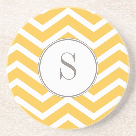 Dessous de verre de monogramme de Chevron (Devant)