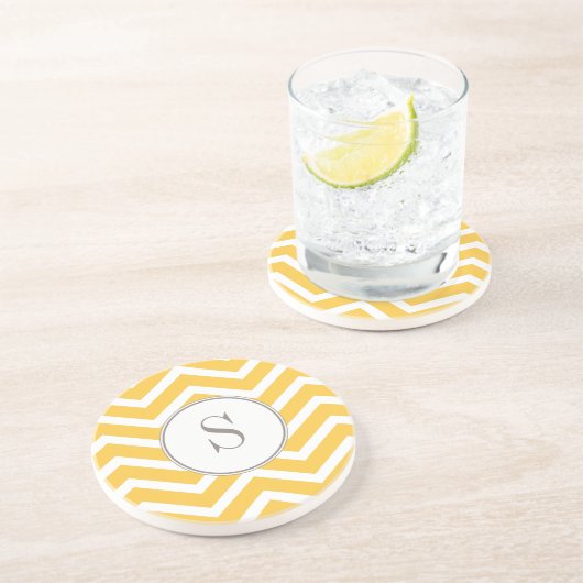 Dessous de verre de monogramme de Chevron (Côté)