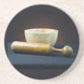 Dessous de verre de mortier et de pilon (Devant)