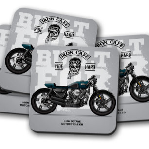 Dessous de verre de moto Iron Cafe   Dessous de ve