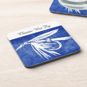 dessous de verre de mouche classique - bleu - trui (Côté gauche)