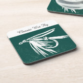 dessous de verre de mouche classique - vert" truit (Côté gauche)