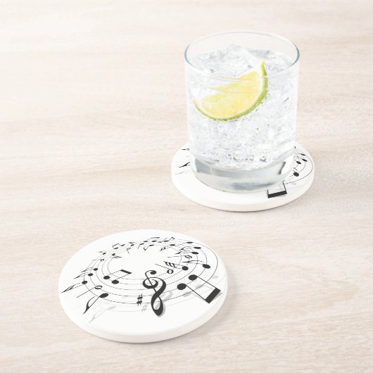 Dessous de verre de musique (Côté)