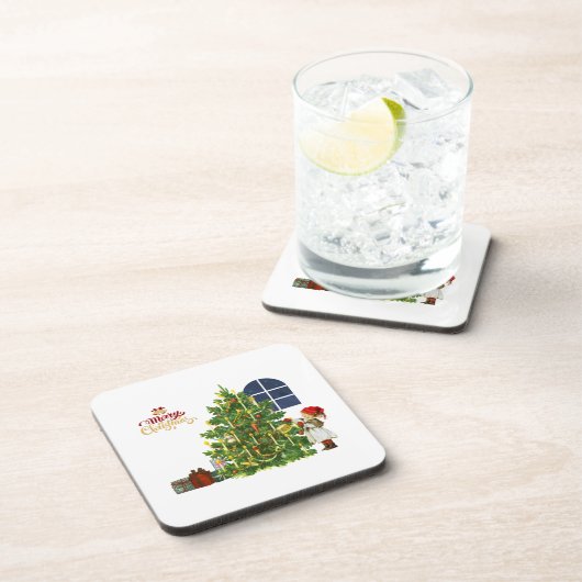 Dessous de verre de Noël (Côté Droit)