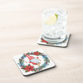 Dessous de verre de Noël avec Gnome et Wreath (Côté Droit)