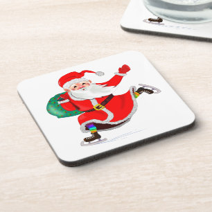 Dessous de verre de Noël Cadeau Père Noël