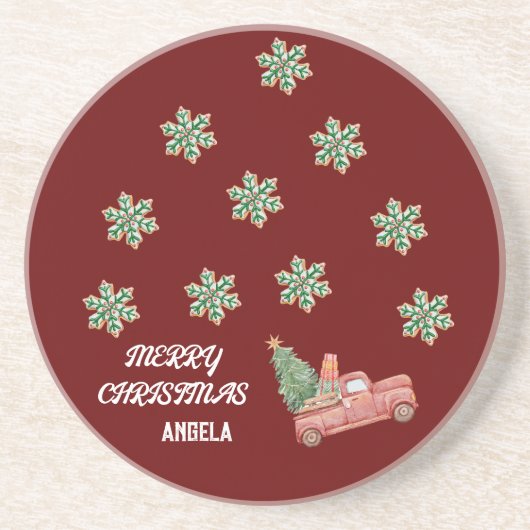 Dessous de verre de Noël de Snowflake (Devant)