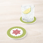 Dessous de verre de Noël Snowflakes (Côté)