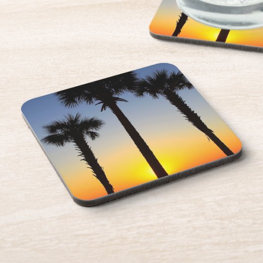 Dessous de verre de palmiers de plage (Côté gauche)