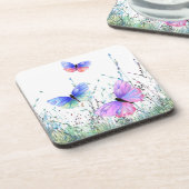 Dessous de verre de papillons volants (Côté gauche)