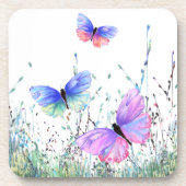 Dessous de verre de papillons volants (Devant)