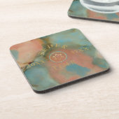 Dessous de verre de Pâques Belles nuances de coule (Côté gauche)