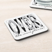 Dessous de verre de Pâques "Passez le vin s'il vou (Côté gauche)